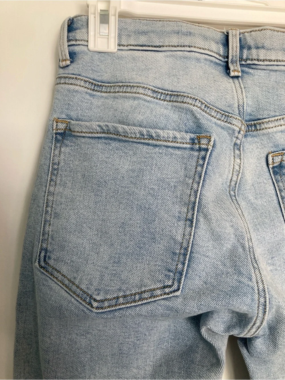 Banana Republic Mid Rise Straight Light Wash Denim Jeans Size 25